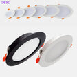 Ultra-Thin Recessed LED Downlight - Dimmable Ceiling Lamp for Supermarkets & Retail - Hans Lumiere