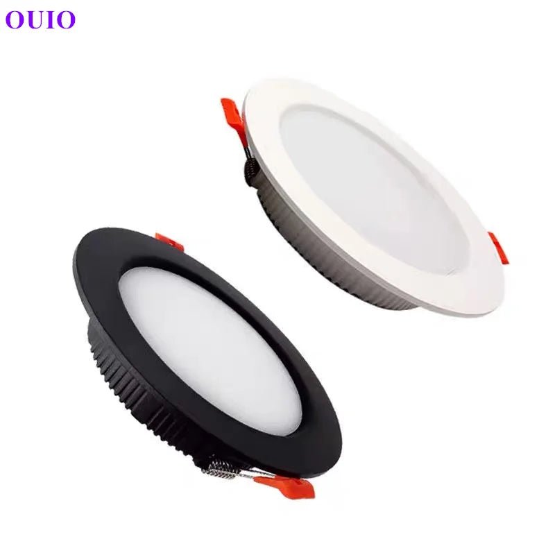Ultra-Thin Tricolor LED Recessed Downlight, 110V-240V (5W-36W) - Hans Lumiere