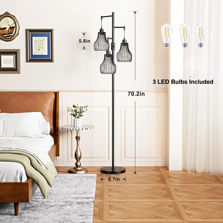 US Dimmable Standing Tree Floor Lamp - Hans Lumiere