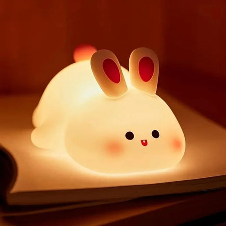 USB Rechargeable Cute Animal Pig / Rabbit LED Night Lights - Hans Lumiere