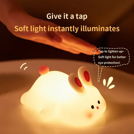 USB Rechargeable Cute Animal Pig / Rabbit LED Night Lights - Hans Lumiere