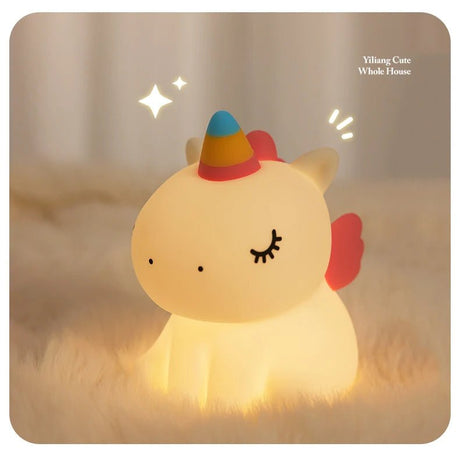 USB Rechargeable Cute Animal Pig / Rabbit LED Night Lights - Hans Lumiere