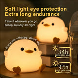 USB Rechargeable Duck Silicone Night Light With Timer - Hans Lumiere