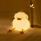 USB Rechargeable Duck Silicone Night Light With Timer - Hans Lumiere