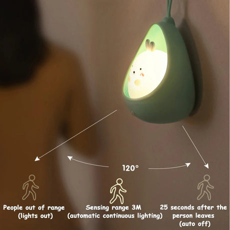 USB Rechargeable Silicone Animal LED Night Light - Hans Lumiere