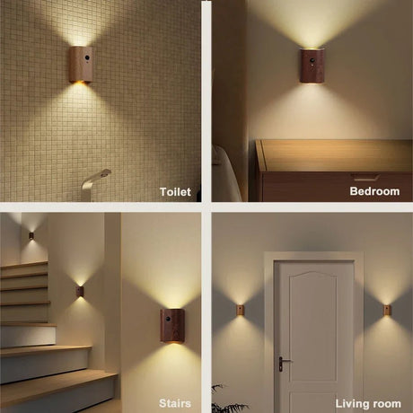 USB Rechargeable Wireless LED Wall Lamp With Motion Sensor - Hans Lumiere