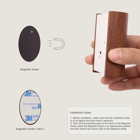 USB Rechargeable Wireless LED Wall Lamp With Motion Sensor - Hans Lumiere