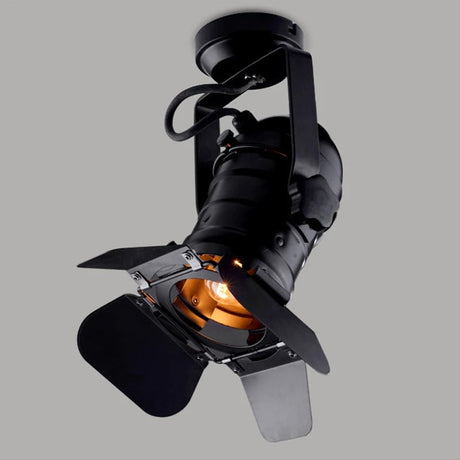 Vintage Black Industrial Track Light - Hans Lumiere