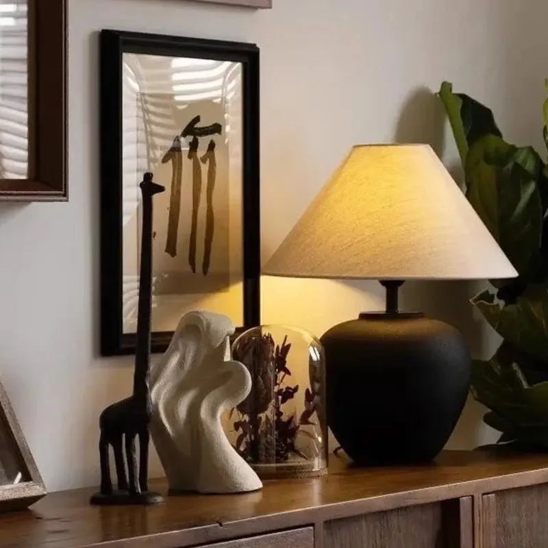 Vintage Ceramic LED Floor Lamp - Hans Lumiere