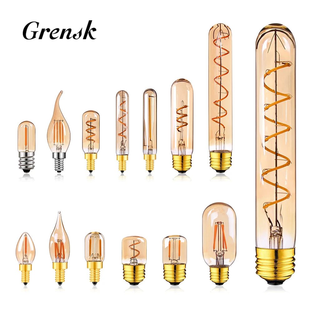 Vintage Edison LED Filament Light Bulbs - Hans Lumiere