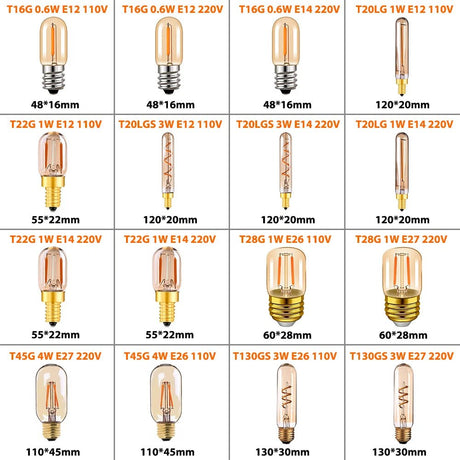 Vintage Edison LED Filament Light Bulbs - Hans Lumiere