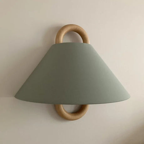 Vintage Entrance Beech Solid Wood Wall Lamp - Hans Lumiere