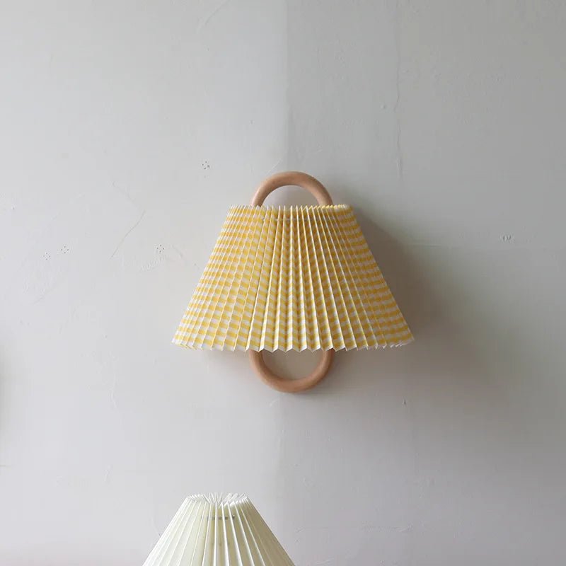 Vintage Entrance Beech Solid Wood Wall Lamp - Hans Lumiere