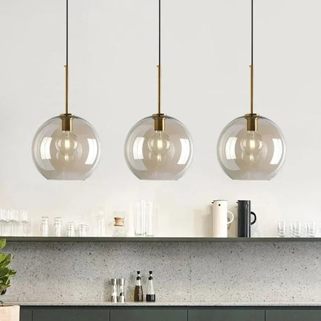 Vintage Glass Pendant Ceiling Lamp - Nordic Indoor Lighting - Hans Lumiere