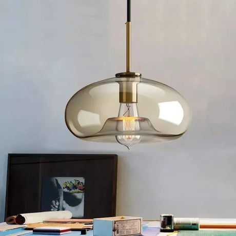 Vintage Glass Pendant Ceiling Lamp - Nordic Indoor Lighting - Hans Lumiere