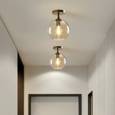 Vintage Glass Pendant Ceiling Lamp - Nordic Indoor Lighting - Hans Lumiere