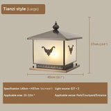 Vintage Outdoor Electricity Post Lamp - Hans Lumiere