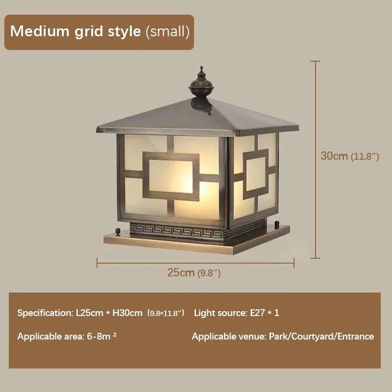 Vintage Outdoor Electricity Post Lamp - Hans Lumiere