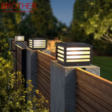 Vintage Outdoor Solar Post Lamp - Hans Lumiere
