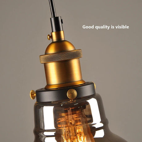 Vintage Pendant Lights Glass Hanging Lamp - Hans Lumiere