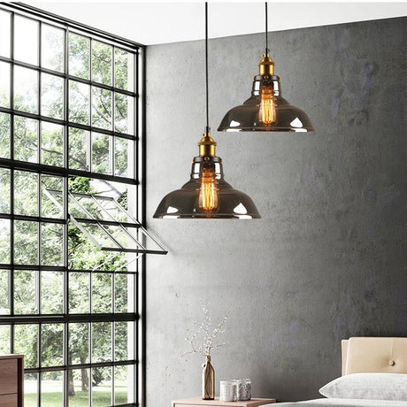 Vintage Pendant Lights Glass Hanging Lamp - Hans Lumiere