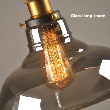Vintage Pendant Lights Glass Hanging Lamp - Hans Lumiere