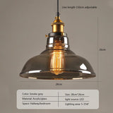 Vintage Pendant Lights Glass Hanging Lamp - Hans Lumiere