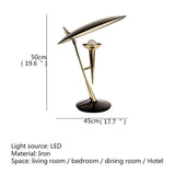 Vintage Postmodern LED Table Lamp - Hans Lumiere