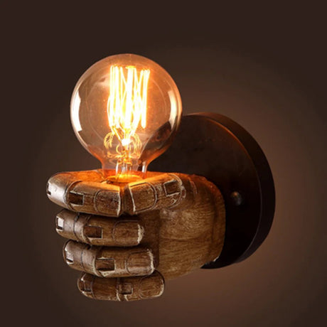 Vintage Resin Fist European Style Wall Lamp - Hans Lumiere