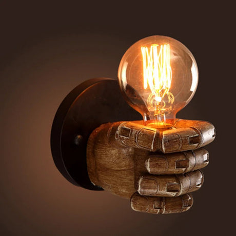 Vintage Resin Fist European Style Wall Lamp - Hans Lumiere