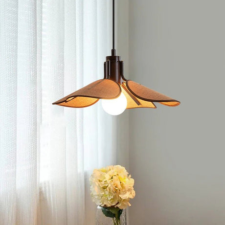 Vintage Retro Fabric Woven LED Pendant Lamp - Hans Lumiere