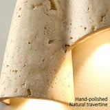 Wabi-Sabi Cave Stone Wall Sconce | Up & Down LED Wall Lamp - Hans Lumiere