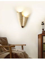 Wabi-Sabi Cave Stone Wall Sconce | Up & Down LED Wall Lamp - Hans Lumiere