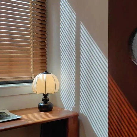 Wabi Sabi Glass Table Lamp – Dimmable Voice-Control Bedside Light - Hans Lumiere