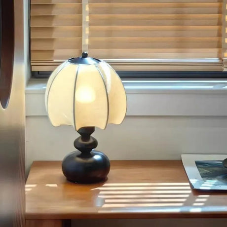 Wabi Sabi Glass Table Lamp – Dimmable Voice-Control Bedside Light - Hans Lumiere
