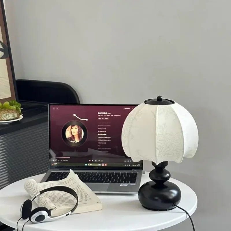 Wabi Sabi Glass Table Lamp – Dimmable Voice-Control Bedside Light - Hans Lumiere