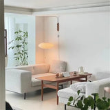Wabi-Sabi Silk & Wood Wall Lamp – Japanese Style Sconce - Hans Lumiere