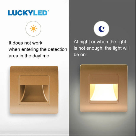 Wall Lamp Recessed Led Wall Light With Motion Sensor - Hans Lumiere