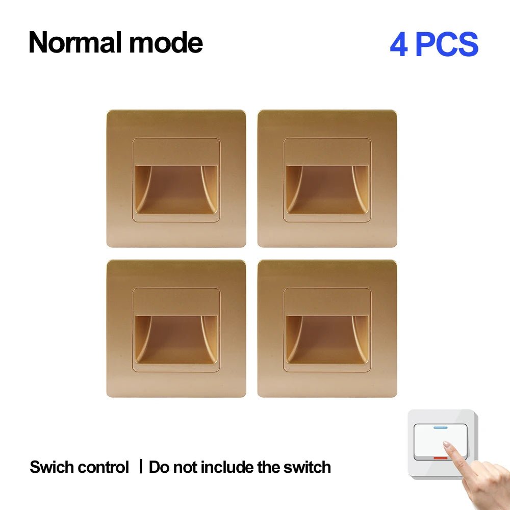 Wall Lamp Recessed Led Wall Light With Motion Sensor - Hans Lumiere