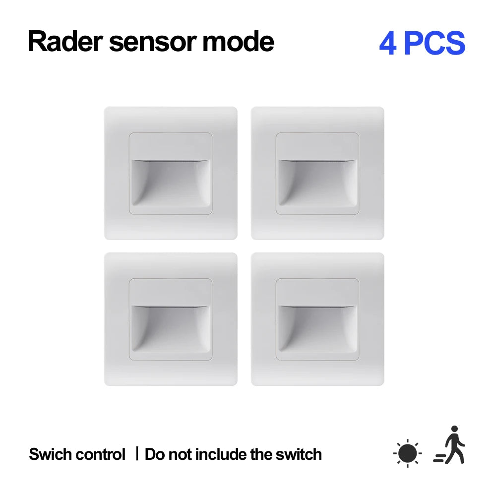 Wall Lamp Recessed Led Wall Light With Motion Sensor - Hans Lumiere