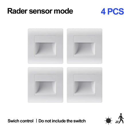 Wall Lamp Recessed Led Wall Light With Motion Sensor - Hans Lumiere
