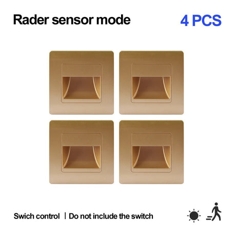Wall Lamp Recessed Led Wall Light With Motion Sensor - Hans Lumiere