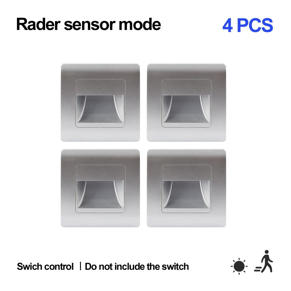Wall Lamp Recessed Led Wall Light With Motion Sensor - Hans Lumiere