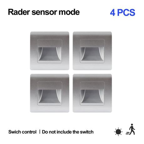 Wall Lamp Recessed Led Wall Light With Motion Sensor - Hans Lumiere