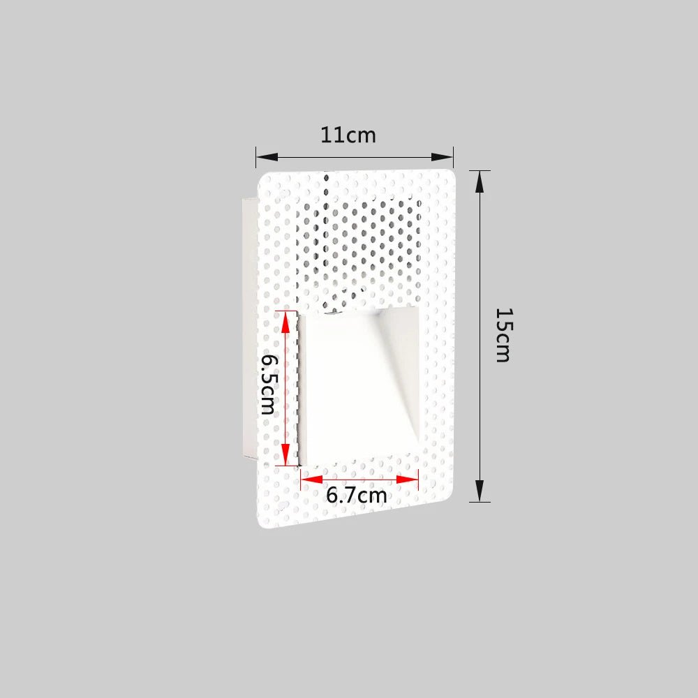 Wall Lamp Recessed Night Light With PIR Sensor - Hans Lumiere