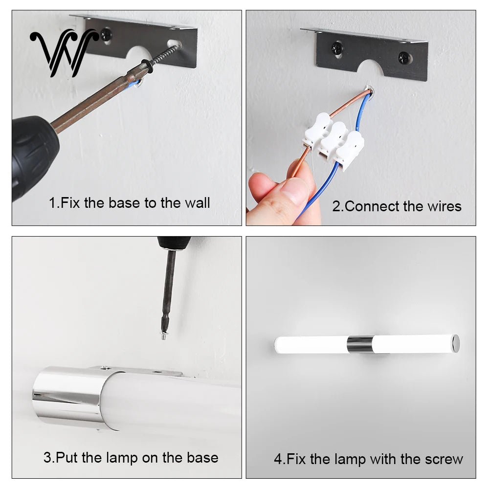 Wall Mounted Waterproof Bathroom Light - Hans Lumiere