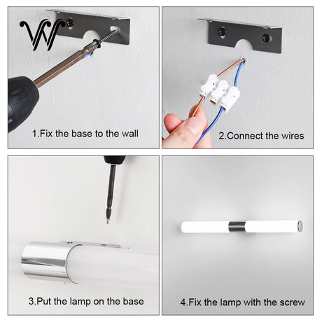 Wall Mounted Waterproof Bathroom Light - Hans Lumiere