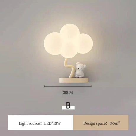 Warm Cute Children's Room Cloud Wall LED Lamp - Hans Lumiere