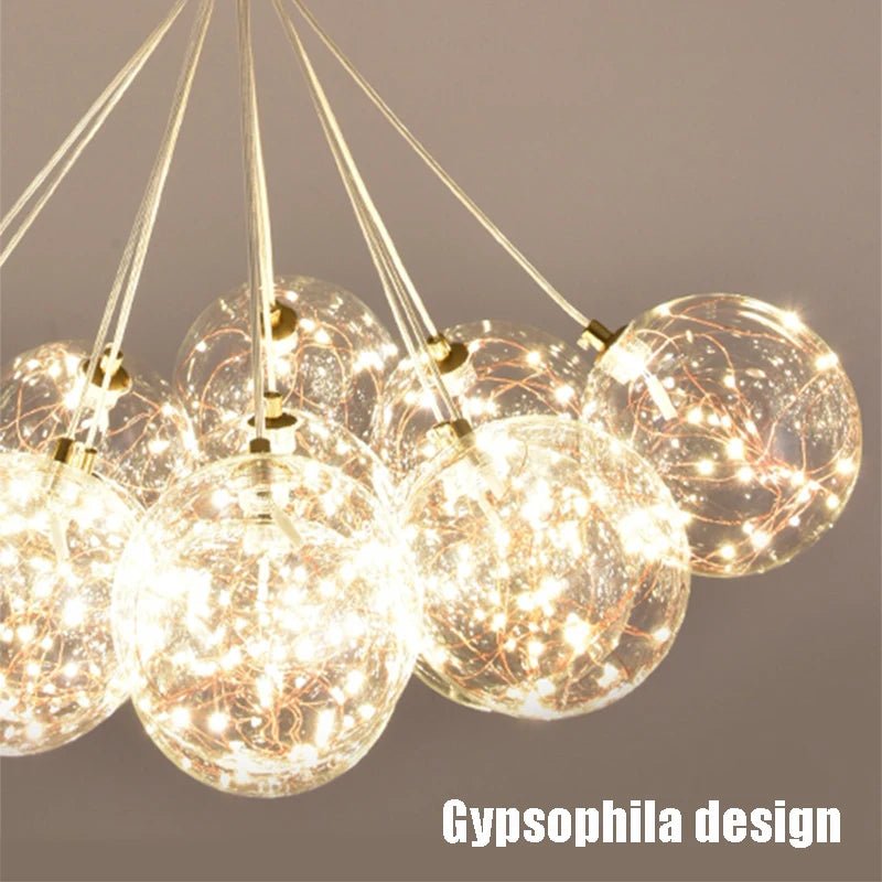 Warm Romantic Glass Bubble LED Chandeliers - Hans Lumiere