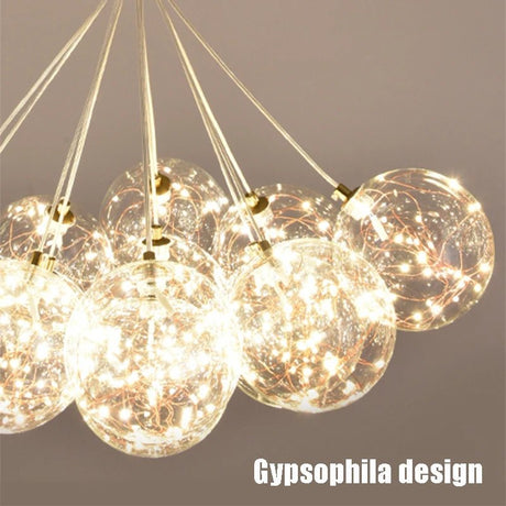 Warm Romantic Glass Bubble LED Chandeliers - Hans Lumiere